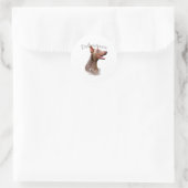 Doberman Pinscher (Isabella) Papa 2 Ronde Sticker (Tas)