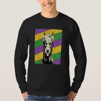 Doberman Pinscher Jester Mardi Gras Dog Mom or Dad T-shirt