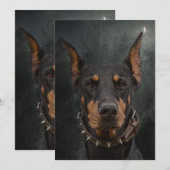 Doberman Pinscher Kaart (Voorkant / Achterkant)