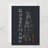 Doberman Pinscher Kaart (Voorkant)