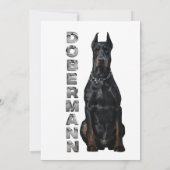 Doberman Pinscher Kaart (Achterkant)