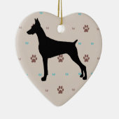 Doberman Pinscher Keramisch Ornament (Rechts)
