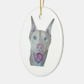 Doberman Pinscher Keramisch Ornament (Links)