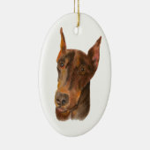 Doberman Pinscher Keramisch Ornament (Rechts)