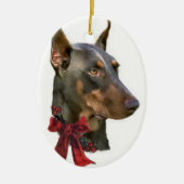 Doberman Pinscher Kerstcadeaus Ornament (Voorkant)