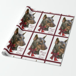 Doberman Pinscher Kerstmis Cadeaupapier