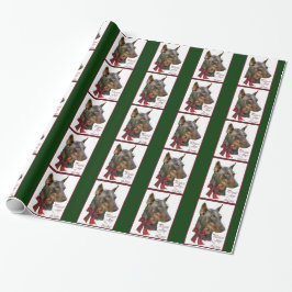 Doberman Pinscher Kerstmis Cadeaupapier