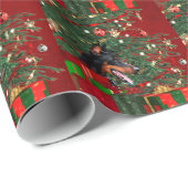 doberman Pinscher Kerstmis Cadeaupapier (Rol Hoek)
