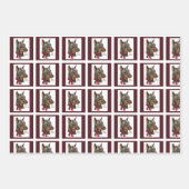 Doberman Pinscher Kerstmis Inpakpapier Vel (Voorkant 3)