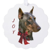 Doberman Pinscher Kerstmis