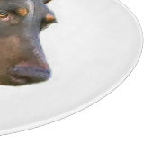 Doberman Pinscher Kerstmis Snijplank (Hoek)