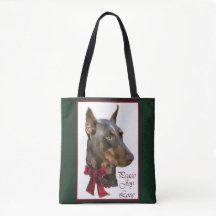 Doberman Pinscher Kerstmis