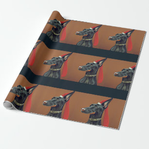 Doberman Pinscher - kerstpapier Cadeaupapier