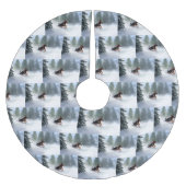 Doberman Pinscher Kerstsneeuw winter Kerstboom Rok (Voorkant)