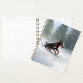Doberman Pinscher Kerstsneeuw winter Planner (Display)