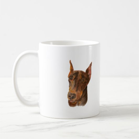 Doberman Pinscher Koffiemok (Links)