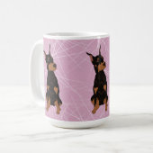 Doberman Pinscher Koffiemok (Voorkant links)