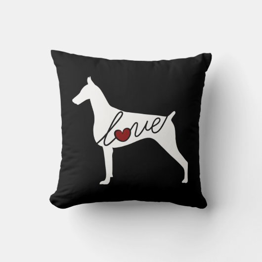 Doberman Pinscher Kussen (Voorkant)