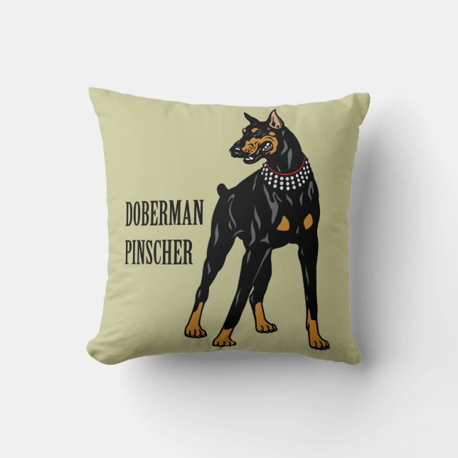 doberman pinscher kussen (Voorkant)