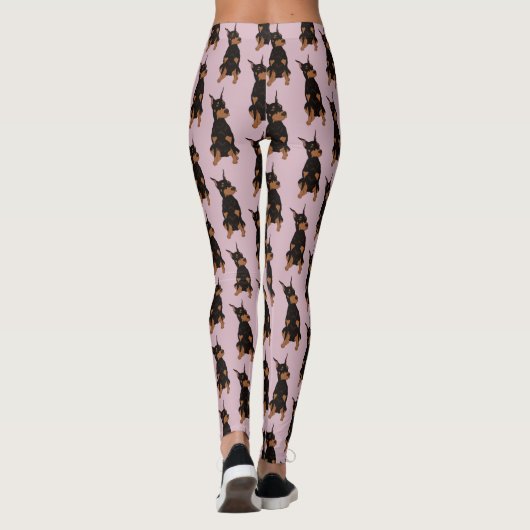Doberman Pinscher Leggings (Achterkant)