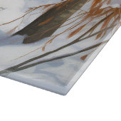 Doberman Pinscher liet het sneeuwen Kerstmis Snijplank (Hoek)