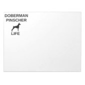 doberman pinscher life notitieblok (Voorkant)