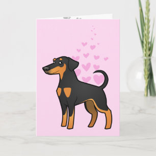 Doberman Pinscher Love Kaart