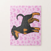 Doberman Pinscher Love Legpuzzel (Verticaal)