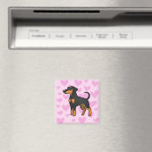 Doberman Pinscher Love Magneet (Insitu (Vaatwasser))