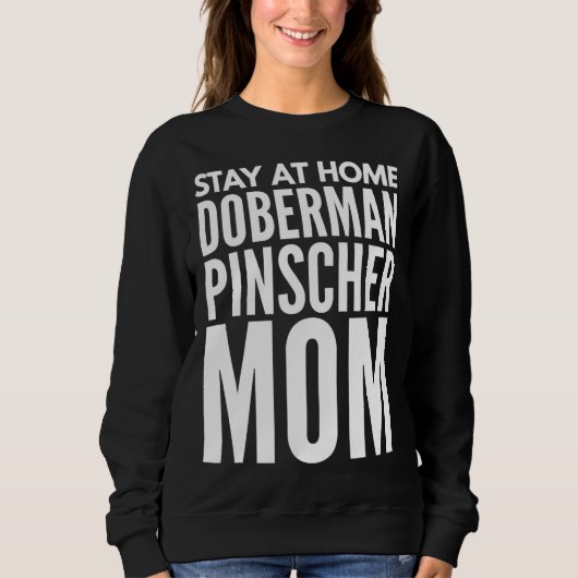 Doberman Pinscher Mam Fited Scoop Trui (Voorkant)