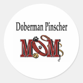Doberman Pinscher Mam Sticker