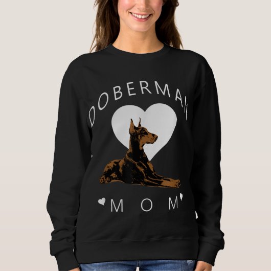 Doberman Pinscher Mam Womens Trui (Voorkant)