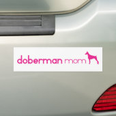 Doberman Pinscher Mama Bumpersticker (Op auto)