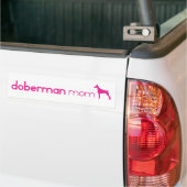 Doberman Pinscher Mama Bumpersticker (Op Truck)