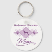Doberman Pinscher Mama Sleutelhanger (Voorkant)