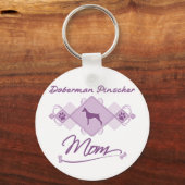 Doberman Pinscher Mama Sleutelhanger (Voorkant)