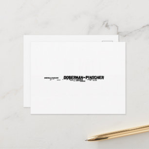 doberman pinscher mashup briefkaart