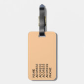 Doberman Pinscher met hart Bagagelabel (Achterkant verticaal)