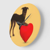 Doberman Pinscher met hart Grote Klok (Hoek)