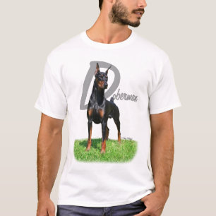 Doberman Pinscher met stamnaam t-shirt