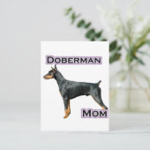 Doberman Pinscher Moeder 4 Briefkaart (Staand voorkant)
