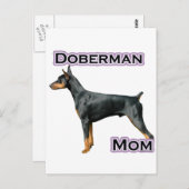 Doberman Pinscher Moeder 4 Briefkaart (Voorkant / Achterkant)