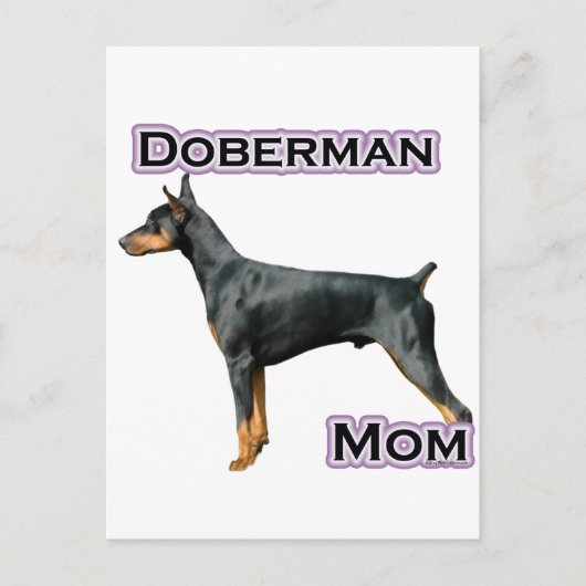 Doberman Pinscher Moeder 4 Briefkaart (Voorkant)