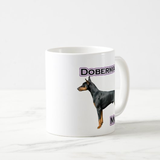 Doberman Pinscher Moeder 4 Koffiemok (Voorkant rechts)