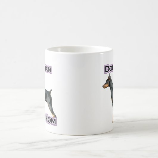 Doberman Pinscher Moeder 4 Koffiemok (Center)