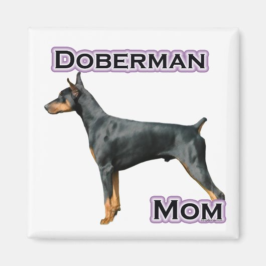 Doberman Pinscher Moeder 4 - Magneet (Voorkant)