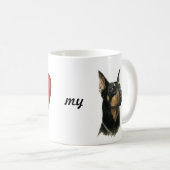 Doberman Pinscher mok Dog (Voorkant rechts)