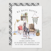 Doberman Pinscher Moving Announcement Aankondiging (Voorkant / Achterkant)
