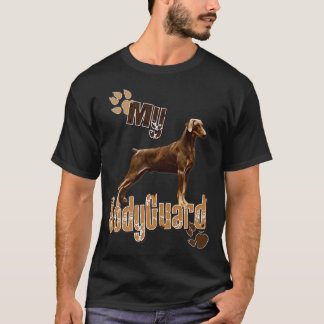 Doberman Pinscher My Bodyguard Funny Premium T-shirt