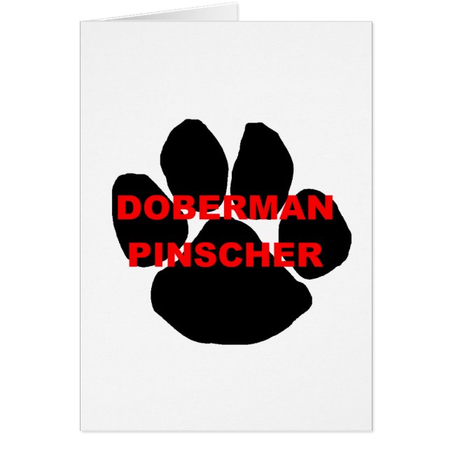 doberman pinscher name paw (Voorkant)